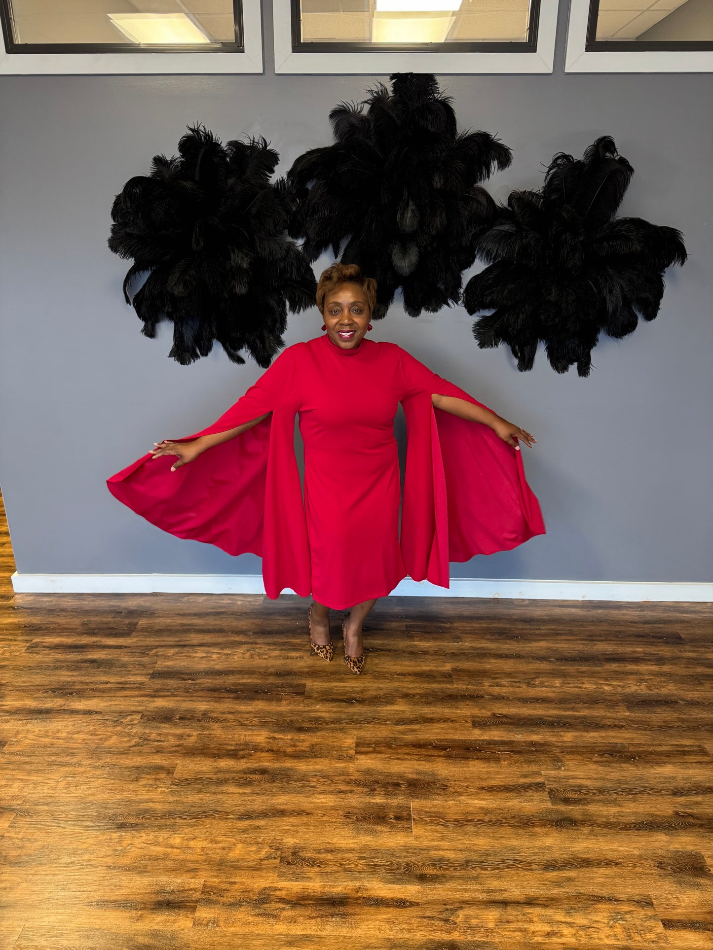 Elegance Cape Dress