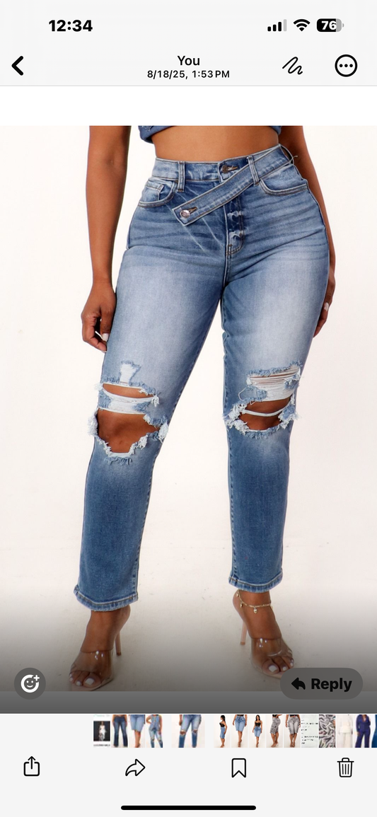 Side note jeans