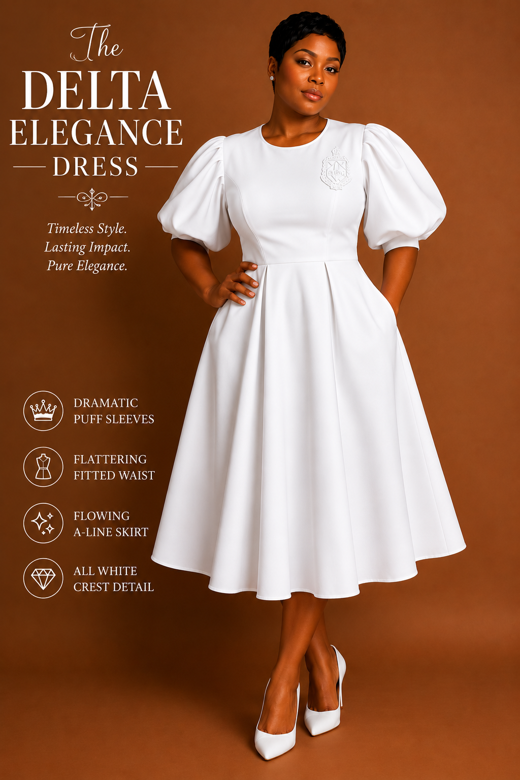 Pre-Order Delta Elegance Dress