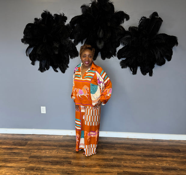 Regal Carousel Satin Set