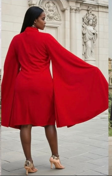 Elegance Cape Dress