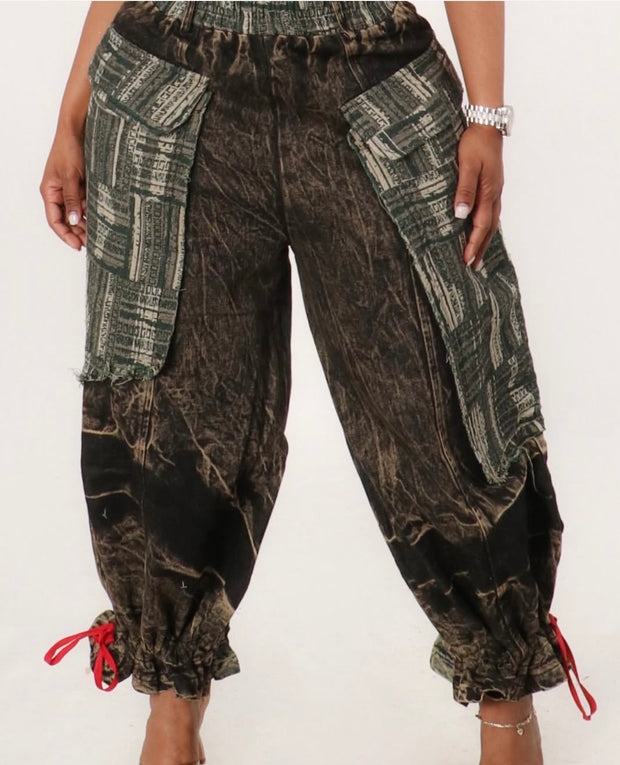 Boho Earth Cargo Pants