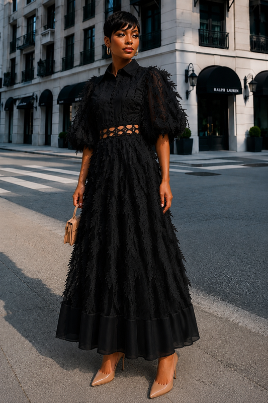 Leaf Layered Dress