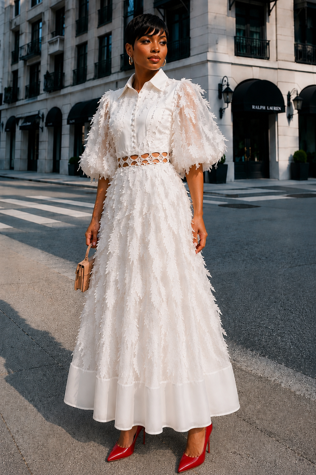 Leaf Layered Dress