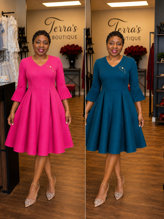 Blushing Bell Bounce Dress
