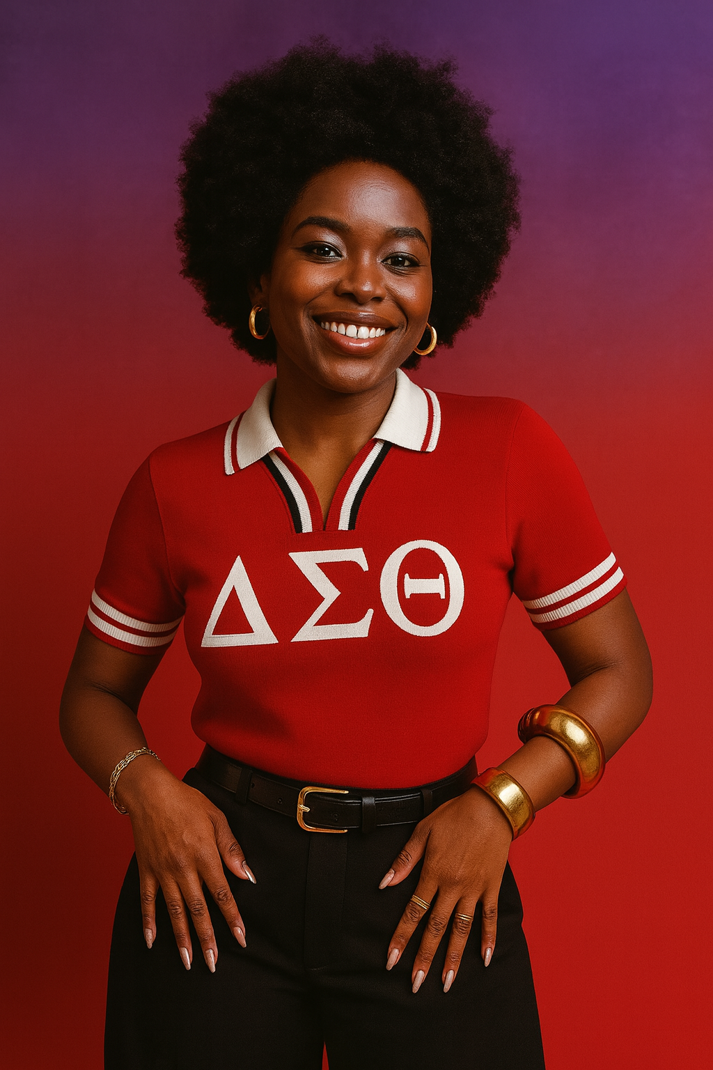 Soror Heritage Knit Polo Sweater (Pre-Order)