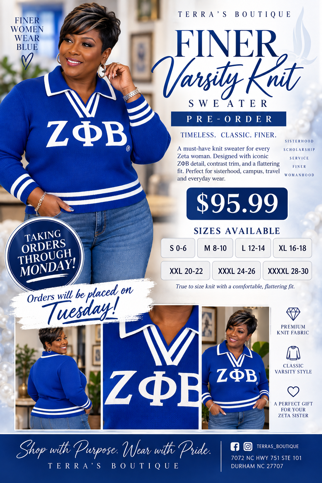 Zeta Varsity Knit (Pre-Order)