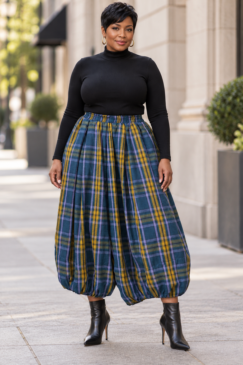 Plaid Attitude Balloon Pants